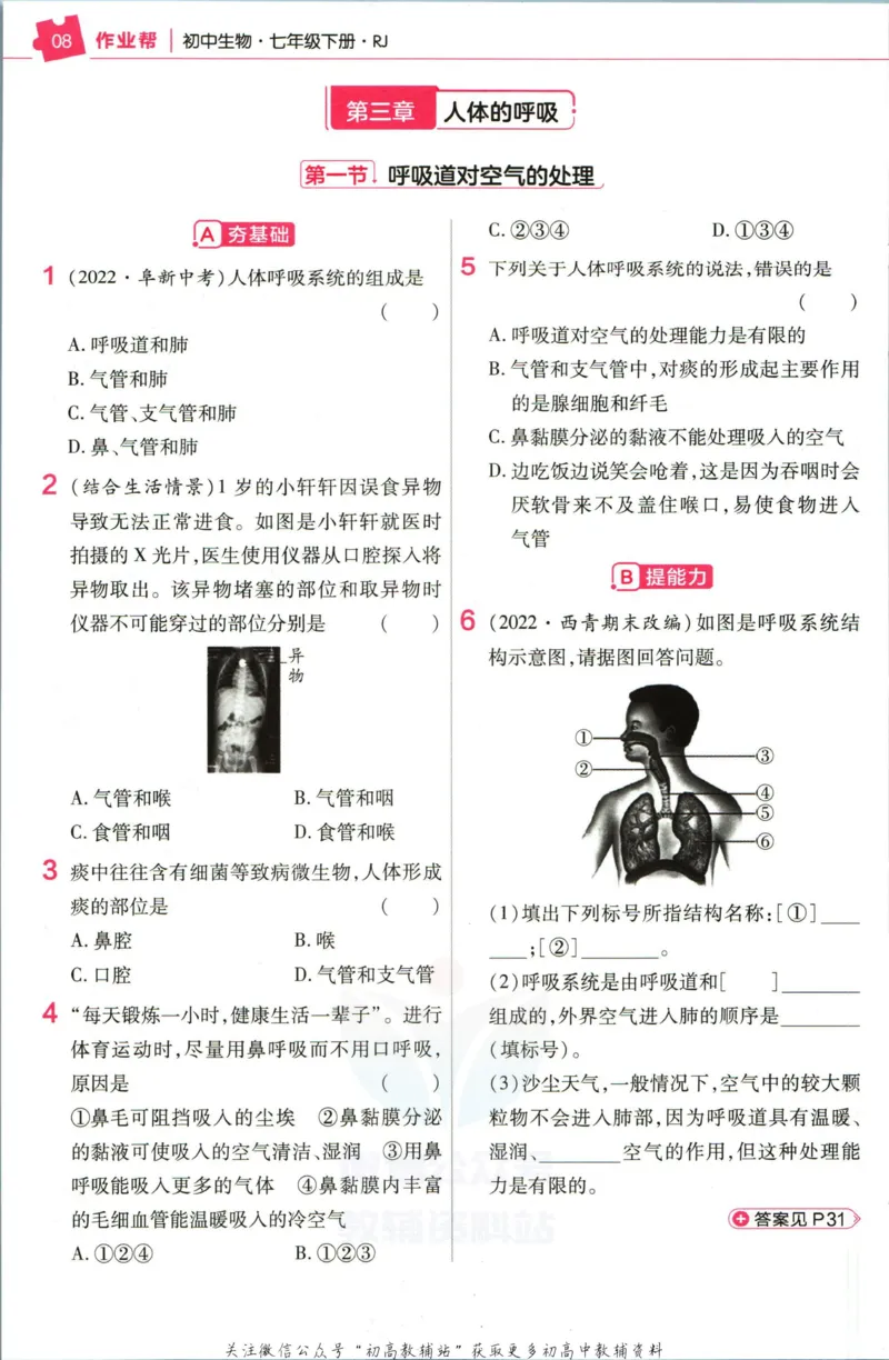 《教材帮7年级下册生物人教版作业帮_初中7-9年级《教材帮》_007教材帮-初中全科_初中教材帮7-9年级生物》第10页预览