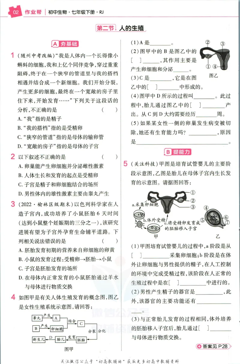《教材帮7年级下册生物人教版作业帮_初中7-9年级《教材帮》_007教材帮-初中全科_初中教材帮7-9年级生物》第4页预览