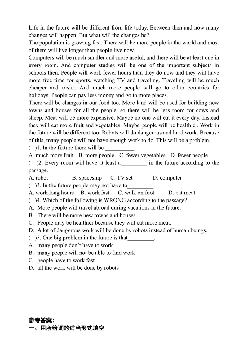 《Module4Unit8Period3Grammar同步练习_初中全科目同步习题+精品试卷（7-9年级）_25秋初中英语《同步习题+精品试卷》_初中英语（沪教牛津版）试卷_八年级下册》第2页预览