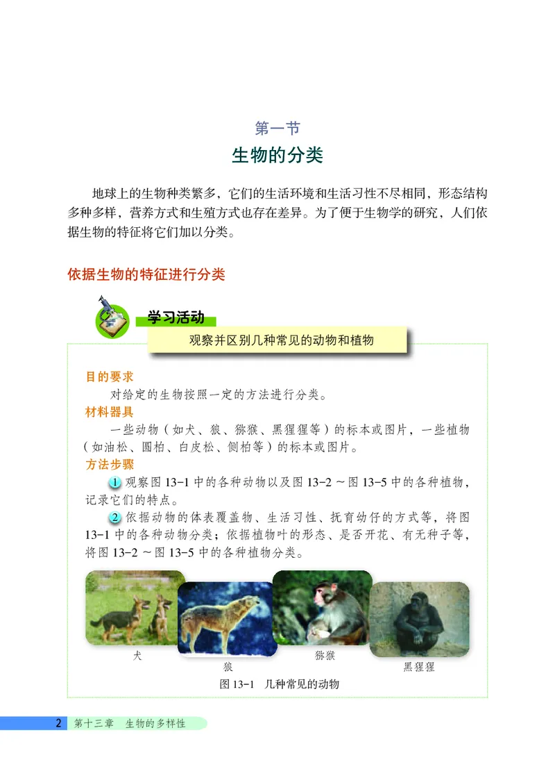 《生物学八年级下册_光塔笔记初中课本_初中生物学_北京版》第7页预览