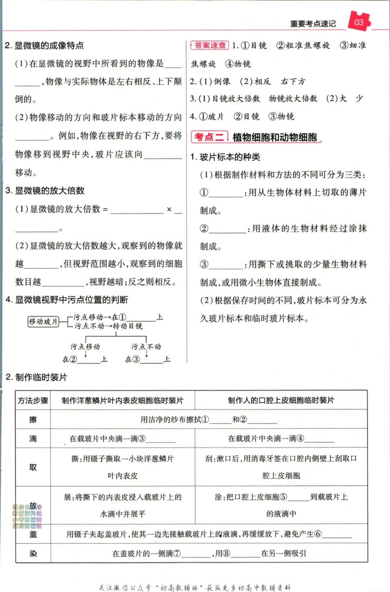《教材帮7年级上册生物人教版培优帮_初中7-9年级《教材帮》_007教材帮-初中全科_初中教材帮7-9年级生物》第5页预览