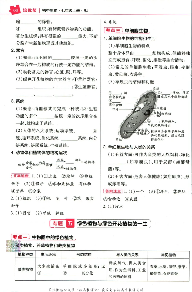 《教材帮7年级上册生物人教版培优帮_初中7-9年级《教材帮》_007教材帮-初中全科_初中教材帮7-9年级生物》第8页预览