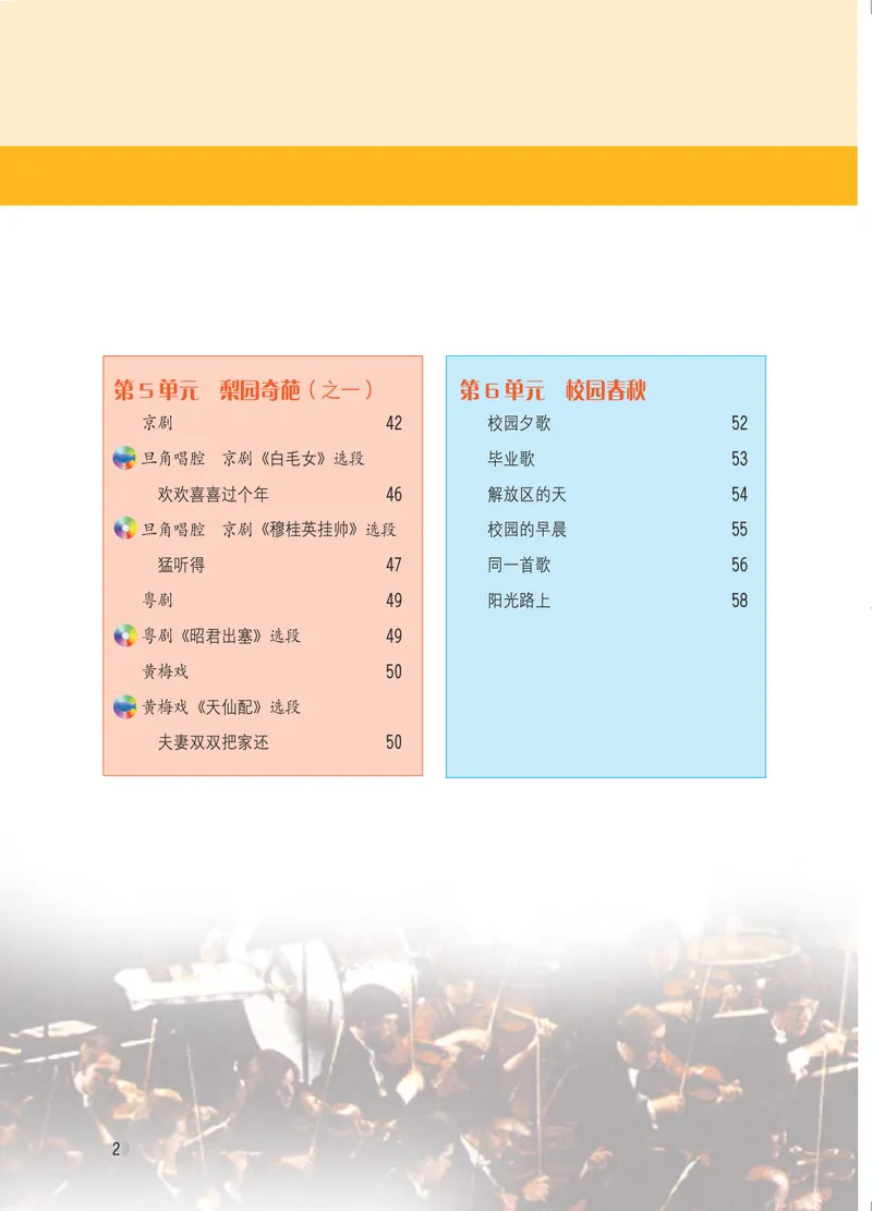《音乐（粤教花城版）7年级上册_光塔笔记初中课本_初中音乐_粤教花城版》第5页预览