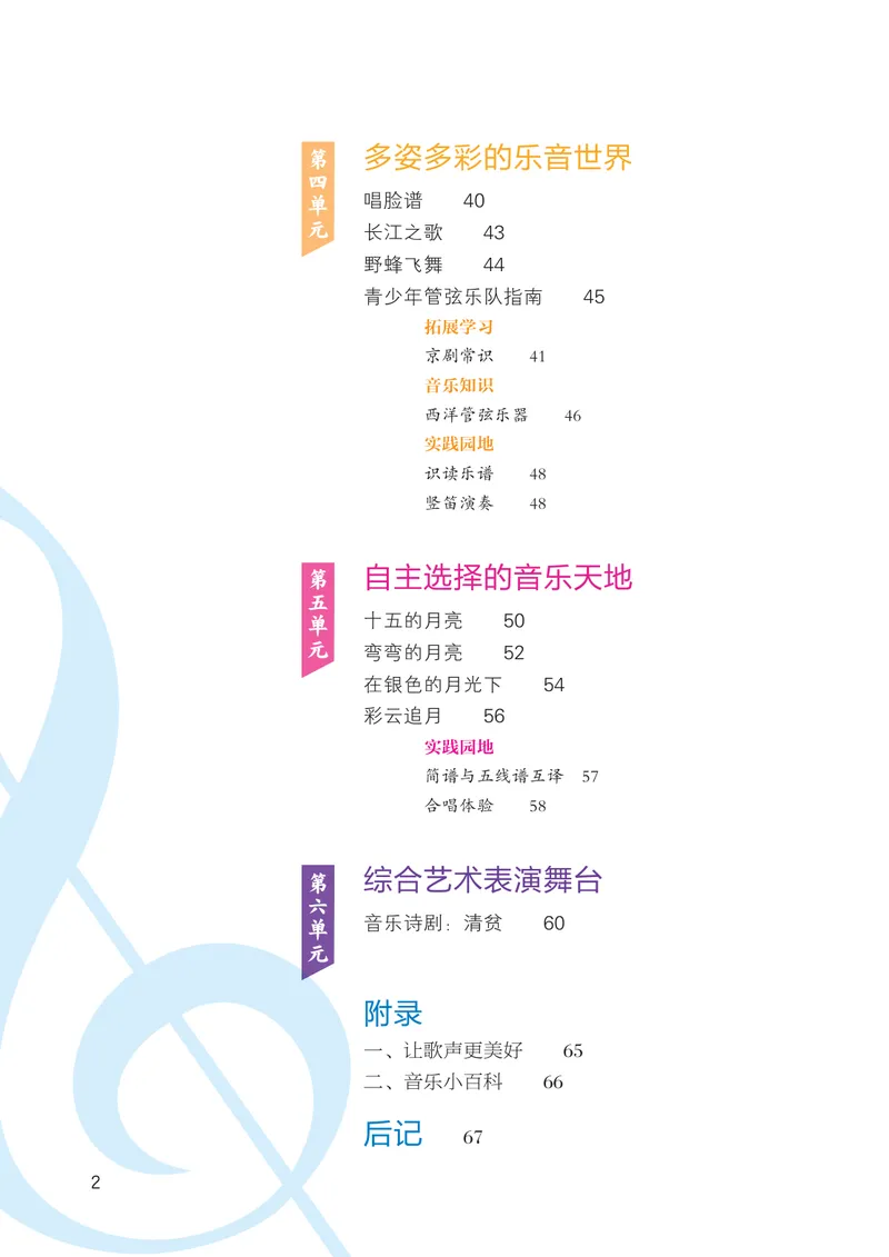 《音乐七下湘艺版（2025春）_光塔笔记初中课本_2025春新增教材合集_初中音乐7年级下册（2025春）》第6页预览