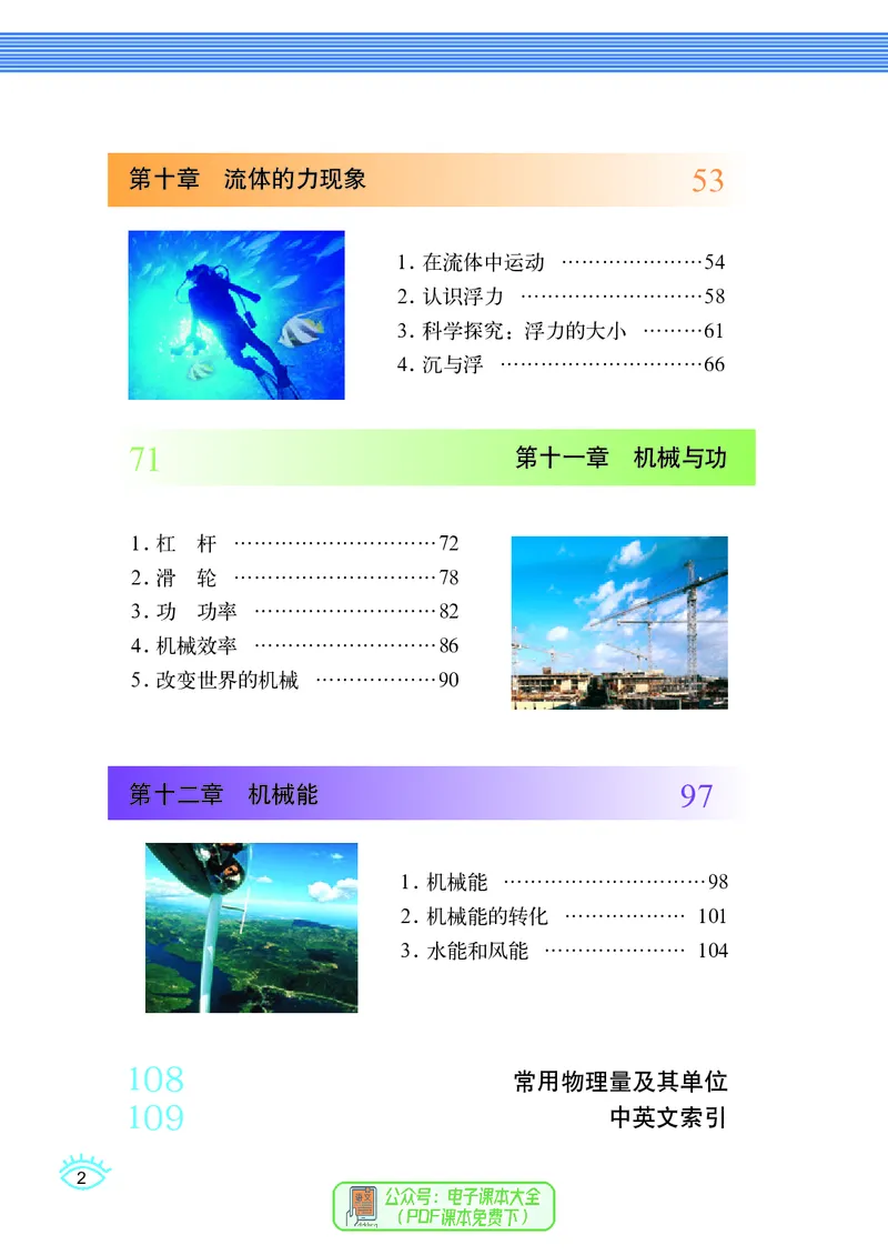 《义务教育教科书物理八年级下册_光塔笔记初中课本_初中物理_教科版》第5页预览