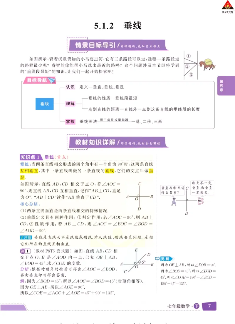 《状元大课堂七年级下册数学人教版学生用书_初中各科《状元大课堂导学案》_7-9下册》第9页预览
