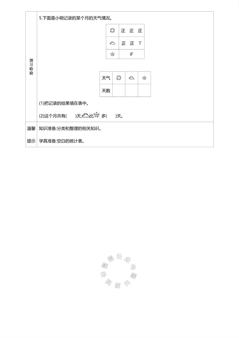 《017.人教版数学二年级下册预习单（有答案）公众号：米妈家长圈_小学1-6年级全科全套_1-6年级全科下册_二年级_其他补充资料_数学人教版资料》第2页预览