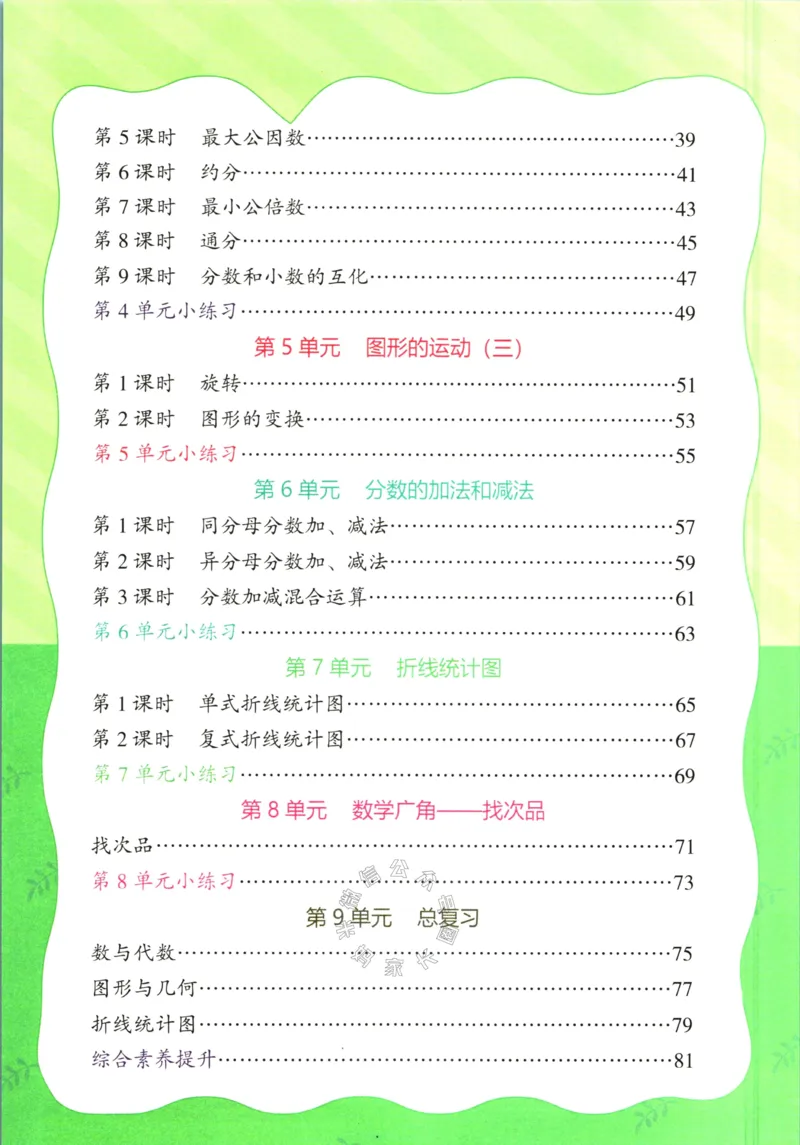 《016.人教版数学红逗号课前预习单五年级下册公众号：米妈家长圈_小学1-6年级全科全套_1-6年级全科下册_五年级_其他补充资料_教辅系列_数学人教版资料》第3页预览