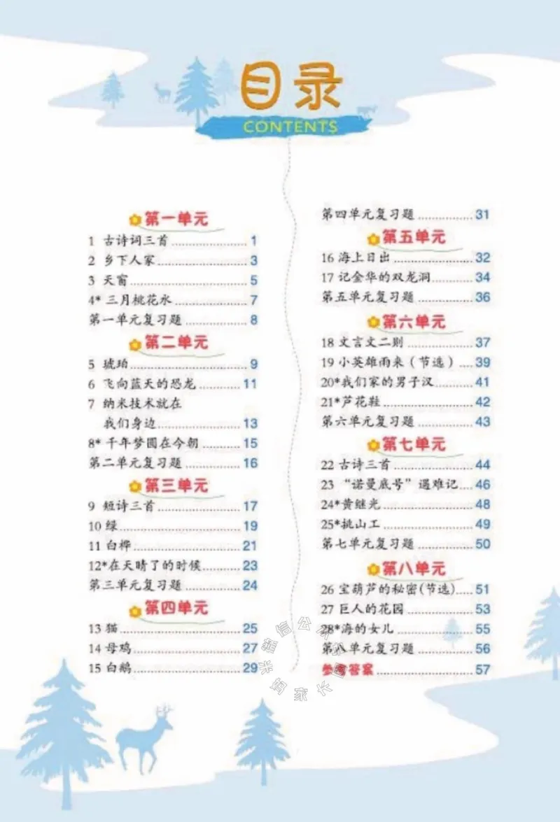 《013.24春语文点拨全解预习单四年级下册公众号米妈家长圈_小学1-6年级全科全套_1-6年级全科下册_四年级_其他补充资料_语文资料》第2页预览