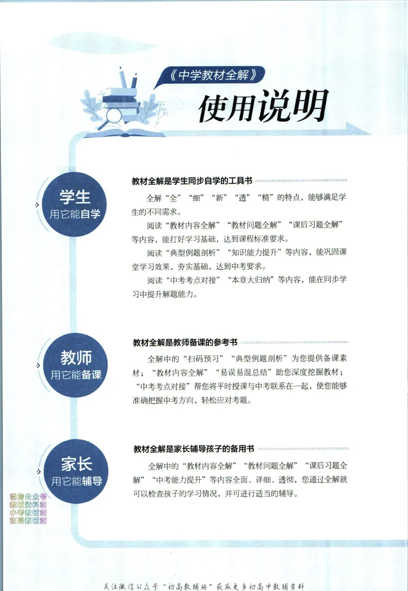 《中学教材全解八年级下册物理教科版_初中《教材全解》7-9年级上下册_初中物理《中学教材全解》8-9年级上下册》第6页预览