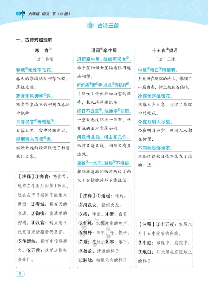 《027.24春典中点语文名师划重点六年级下册_小学1-6年级全科全套_1-6年级全科下册_六年级_其他补充资料_语文资料》第7页预览