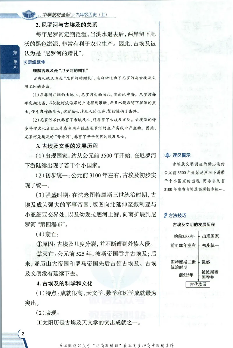 《中学教材全解九年级上册历史人教版_初中《教材全解》7-9年级上下册_初中历史《中学教材全解》7-9年级上下册》第10页预览
