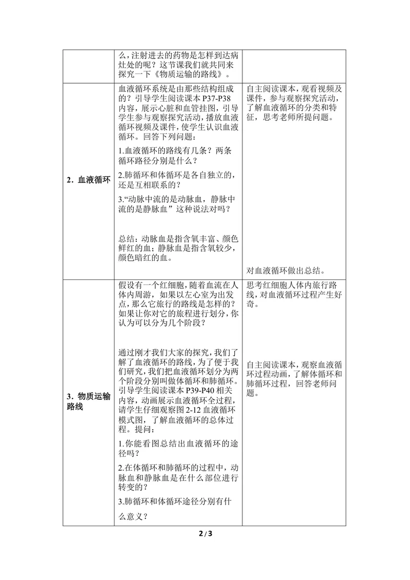 《《物质运输的路线》优教教案_初中全科目同步习题+精品试卷（7-9年级）_25秋初中生物《同步习题+精品试卷》_初中生物试卷（冀少版）_《同步练习+教案学案》_七年级下册》第2页预览