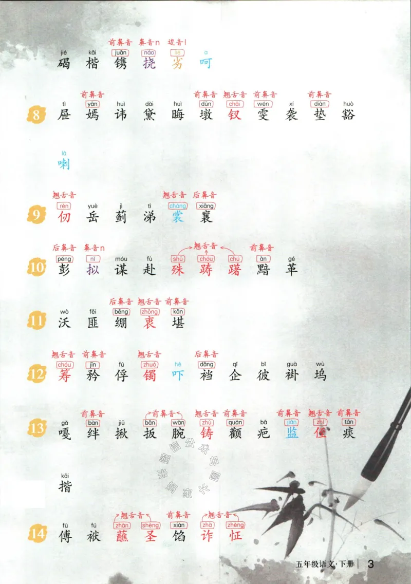 《021.语文状元笔记五年级下册公众号：米妈家长圈_小学1-6年级全科全套_1-6年级全科下册_五年级_其他补充资料_教辅系列_语文资料》第9页预览