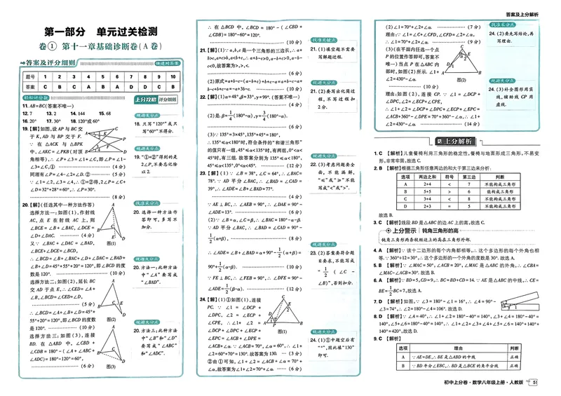 《初中上分卷-数学-8上人教版答案及上分解析_初中全科目同步习题+精品试卷（7-9年级）_25秋初中数学《同步习题+精品试卷》_初中数学人教版试卷_初中数学人教版7-9年级上册》第3页预览