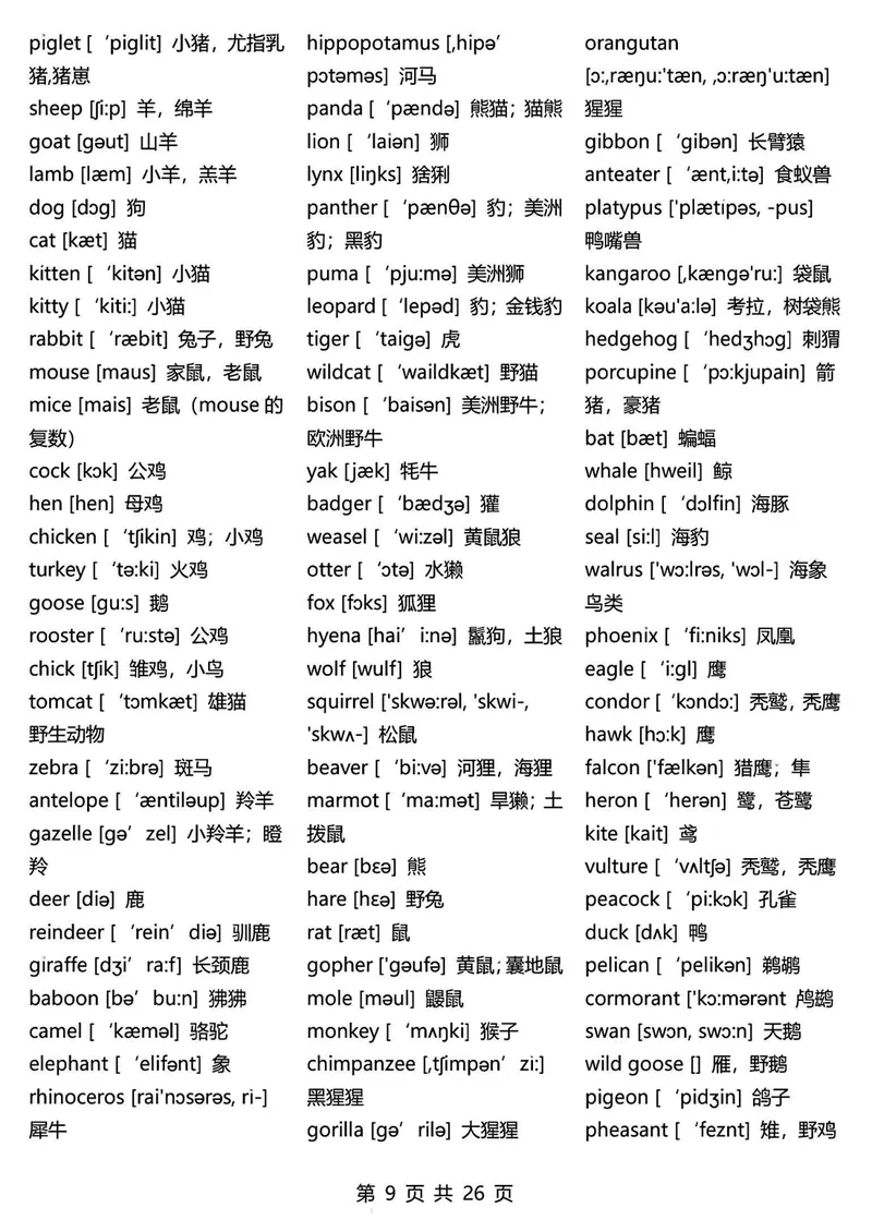 《2025年秋15天背完初中3500词_初中全科目《第一次月考试卷》7-9年级上册_2026版初中《第一次月考》8年级上册（七科全套）（人教、北师等多版本）》第9页预览