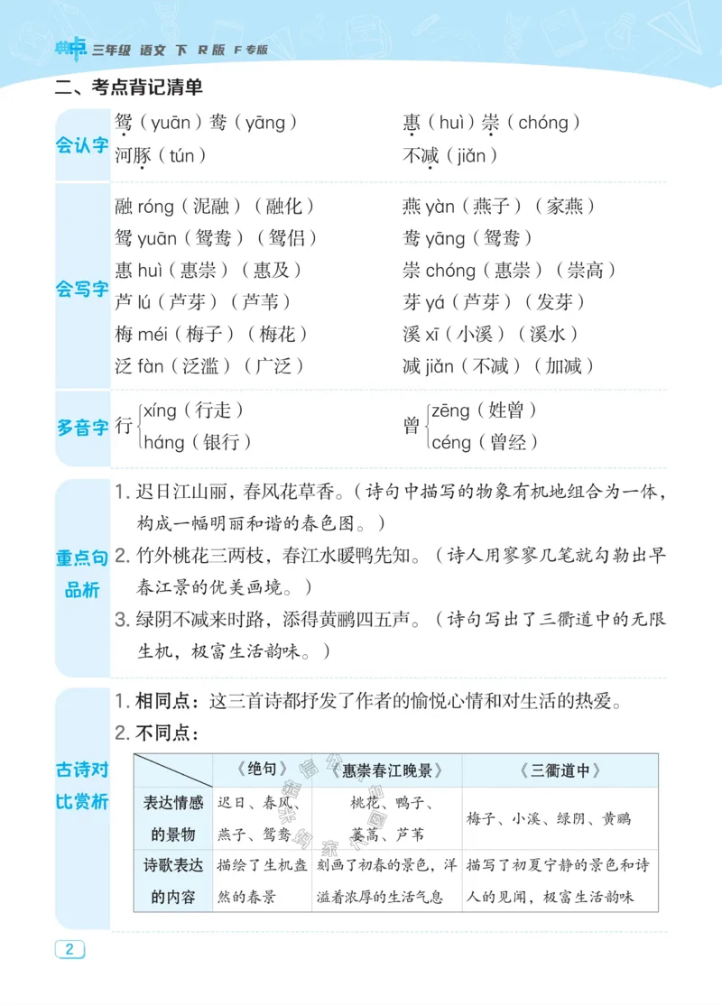 《027.24春典中点语文课堂重点笔记三年级下册公众号：米妈家长圈_小学1-6年级全科全套_1-6年级全科下册_三年级_其他补充资料_语文资料》第4页预览