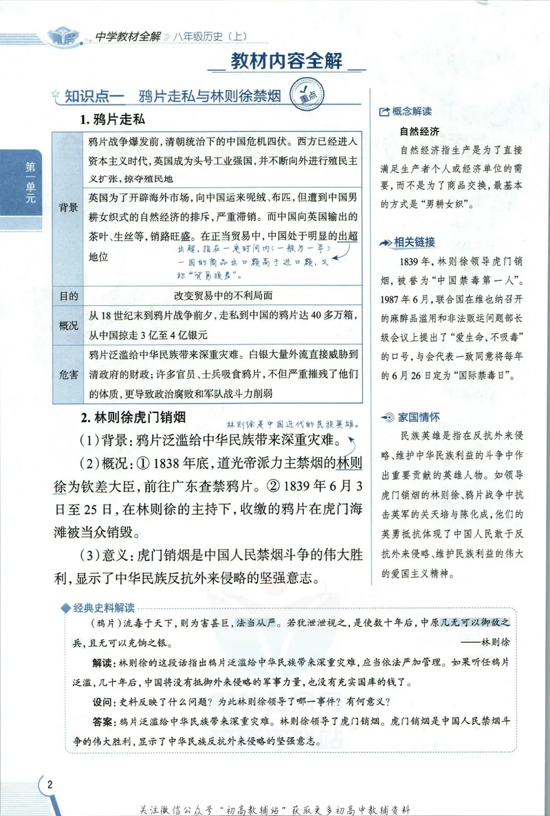 《中学教材全解八年级上册历史人教版_初中《教材全解》7-9年级上下册_初中历史《中学教材全解》7-9年级上下册》第10页预览