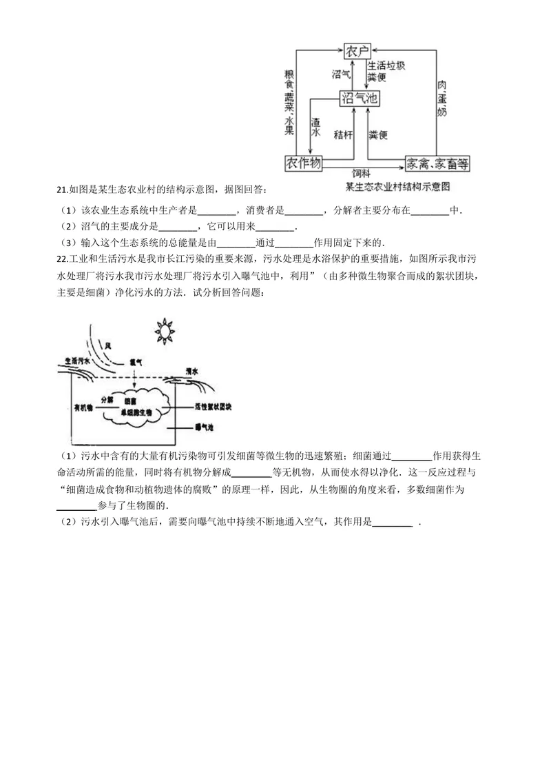 《七年级生物下册第七章-人类活动对生物圈的影响测试题(含答案)_初中全科目同步习题+精品试卷（7-9年级）_25秋初中生物《同步习题+精品试卷》_初中生物试卷（北师大）_《单元试卷》》第3页预览