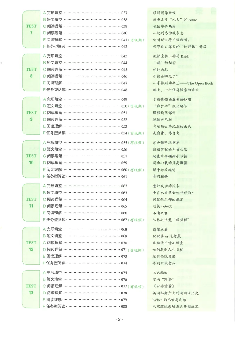 《一本英语完形填空与阅读理解150篇7年级_初中全科目同步习题+精品试卷（7-9年级）_25秋初中英语《同步习题+精品试卷》_初中英语（人教版）试卷_初中英语7-9年级下册》第6页预览