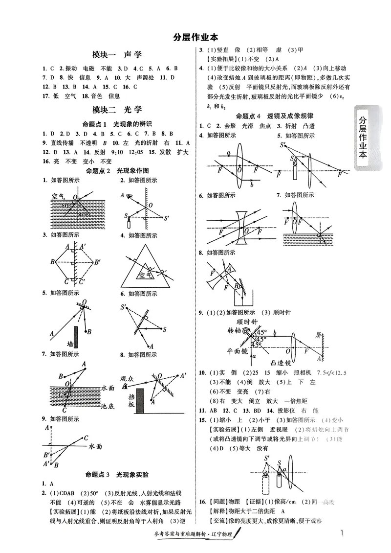 《一战成名-新中考物理-5-参考答案_初中全科目同步习题+精品试卷（7-9年级）_25秋初中物理《同步习题+精品试卷》_初中物理试卷人教版_《新中考物理》25春》第3页预览