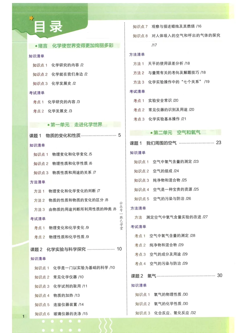 《2025版《53初中知识清单》化学_25版-初中全科《53知识清单》》第6页预览