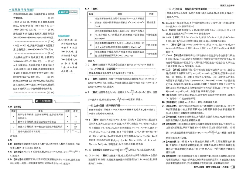 《初中上分卷-数学-7上人教版答案及上分解析_初中全科目同步习题+精品试卷（7-9年级）_25秋初中数学《同步习题+精品试卷》_初中数学人教版试卷_初中数学人教版7-9年级上册》第9页预览