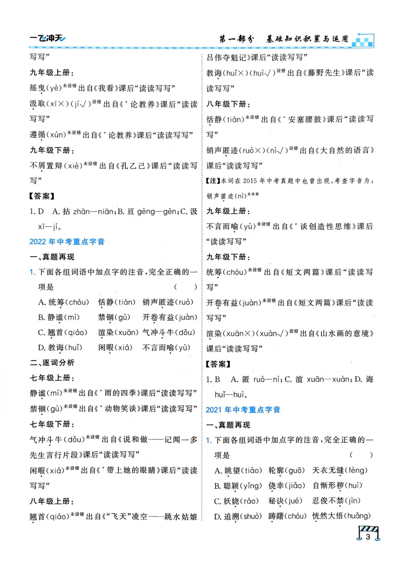 《一飞冲天-中考专项精品试题分类-语文_2026版中考《一飞冲天》中考专项精品试题分析（7科全）》第10页预览