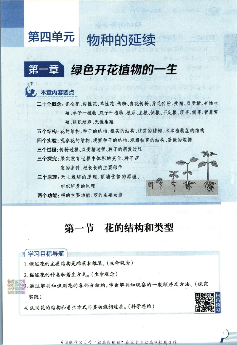 《中学教材全解八年级上册生物济南版_初中《教材全解》7-9年级上下册_初中生物《中学教材全解》7-8年级上下册》第9页预览
