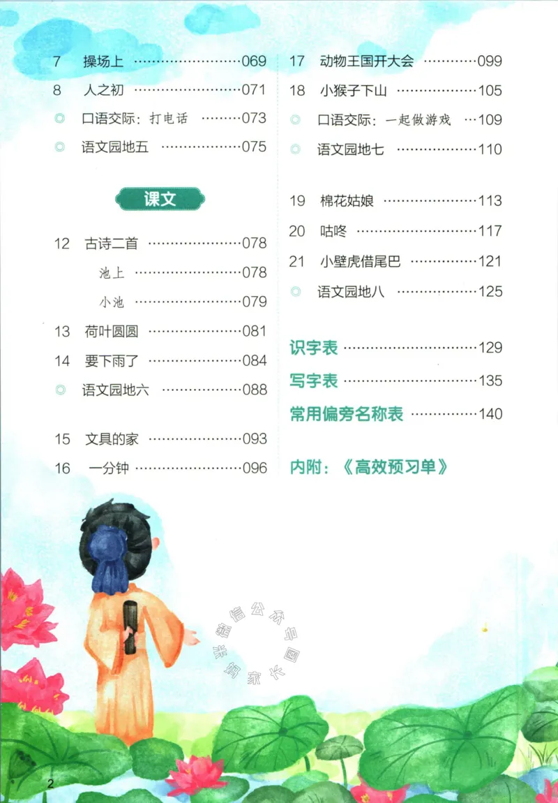 《027.一本一年级下册语文课本预习笔记（有答案）_小学1-6年级全科全套_1-6年级全科下册_一年级_其他补充资料_语文资料》第6页预览