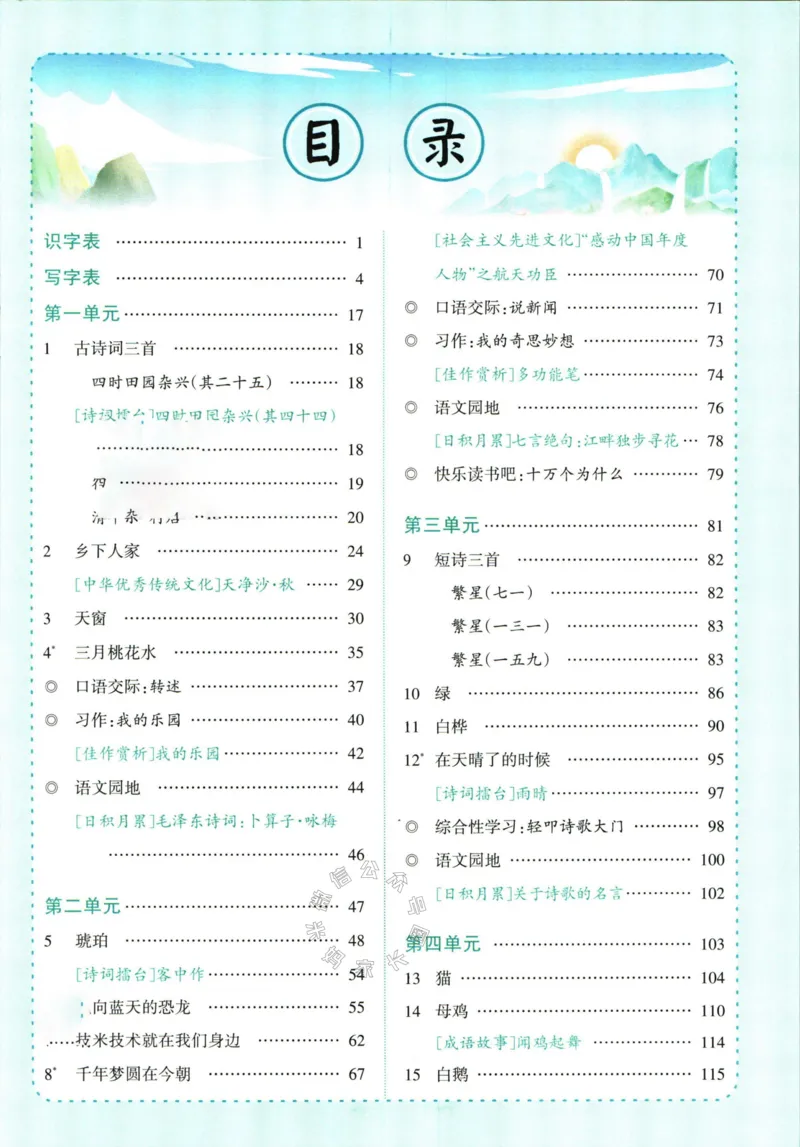 《020.语文状元笔记四年级下册公众号：米妈家长圈_小学1-6年级全科全套_1-6年级全科下册_四年级_其他补充资料_语文资料》第5页预览