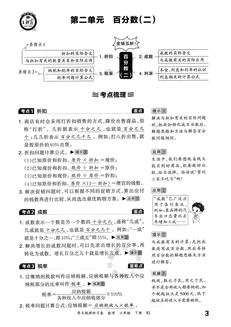 《022.24春人教版数学王朝霞考点梳理手册六年级下册_小学1-6年级全科全套_1-6年级全科下册_六年级_其他补充资料_数学人教版资料》第4页预览