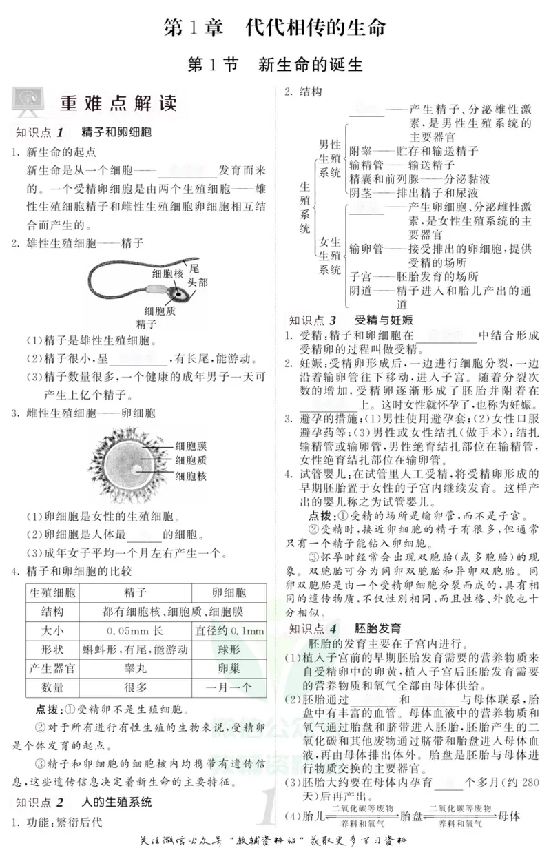《《课堂内外》七年级下册科学浙教版小册子去答案版_初中全科目同步习题+精品试卷（7-9年级）_25秋初中科学《同步习题+精品试卷》_《课堂内外》》第4页预览