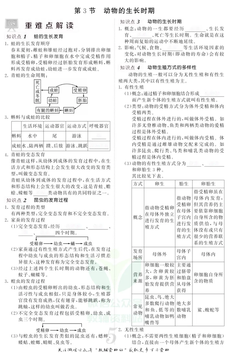《《课堂内外》七年级下册科学浙教版小册子去答案版_初中全科目同步习题+精品试卷（7-9年级）_25秋初中科学《同步习题+精品试卷》_《课堂内外》》第8页预览