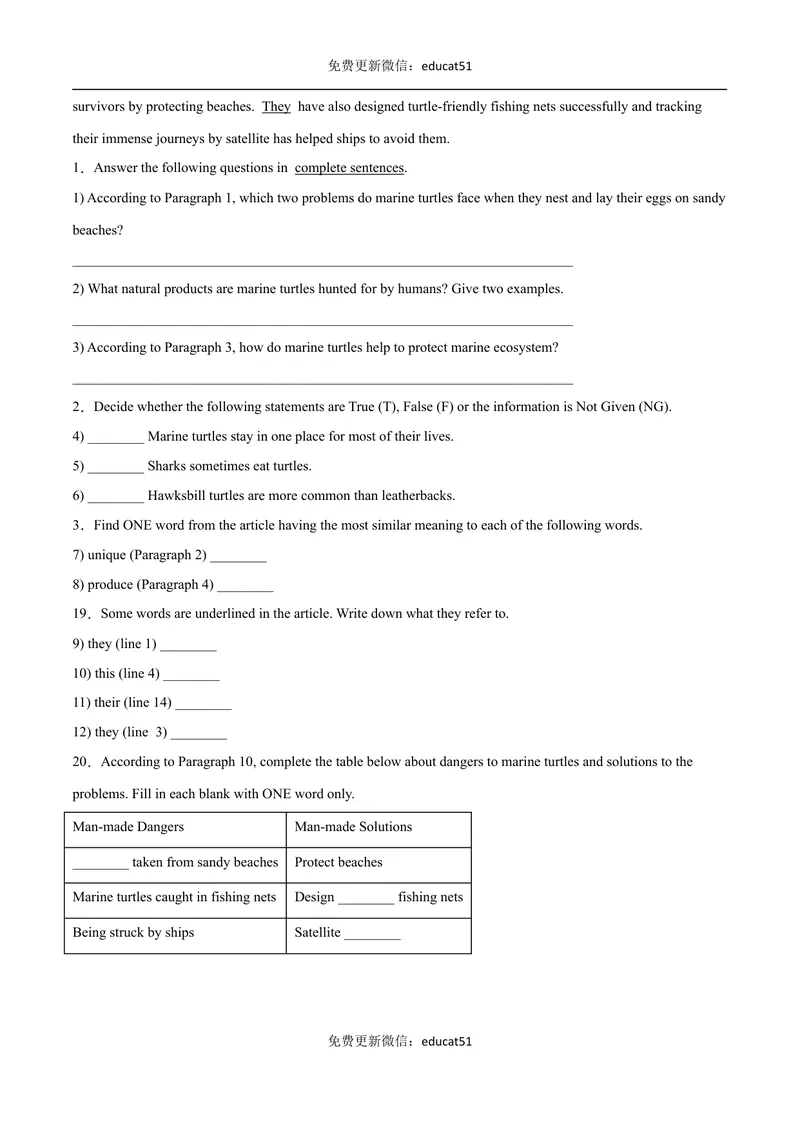 《专题06多任务混合阅读（原卷版）_初中全科目同步习题+精品试卷（7-9年级）_25秋初中英语《同步习题+精品试卷》_初中英语（沪教牛津版）试卷_七年级下册》第4页预览