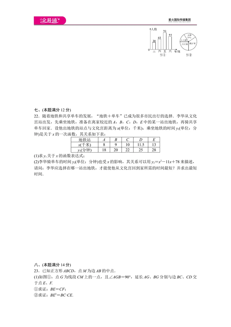 《中考模拟卷（一）_初中全科目同步习题+精品试卷（7-9年级）_25秋初中数学《同步习题+精品试卷》_初中数学沪科版试卷_同步试题资源包_同步试题资源包（9B）》第5页预览
