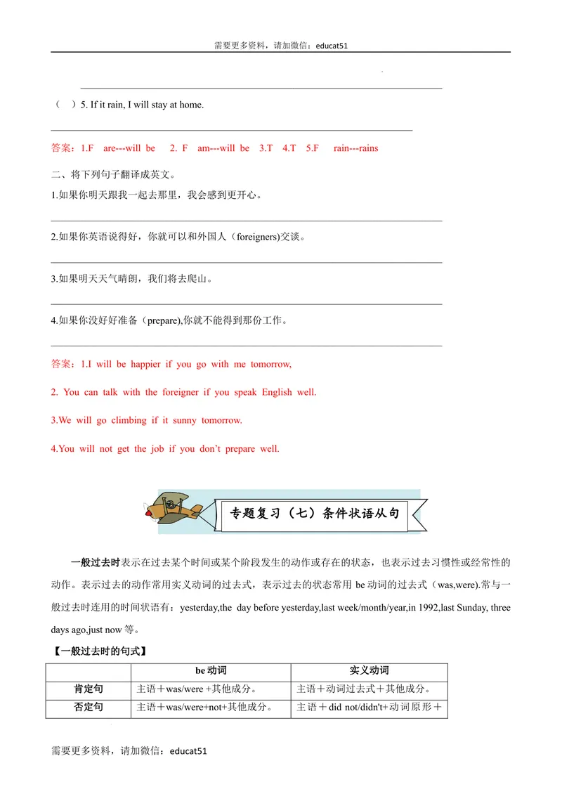 《专题02重点语法及专练_初中全科目同步习题+精品试卷（7-9年级）_25秋初中英语《同步习题+精品试卷》_初中英语（沪教牛津版）试卷_七年级上册_期末考点串讲》第10页预览
