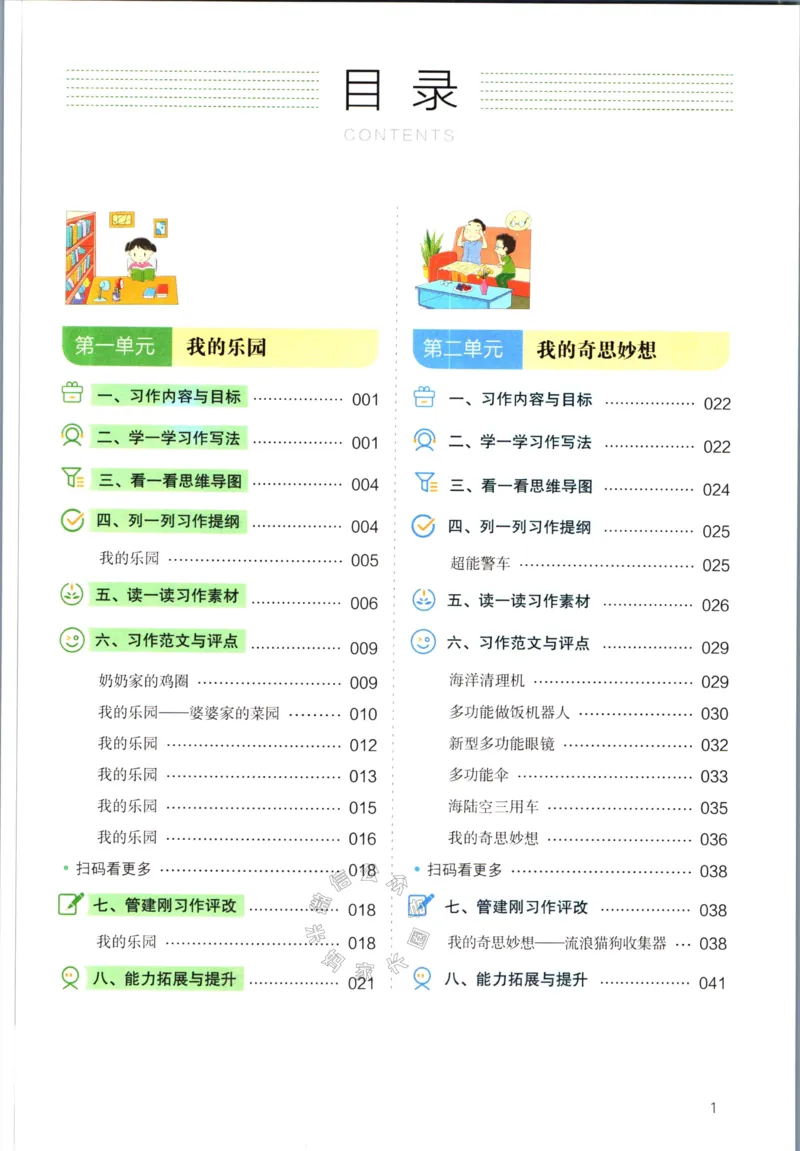 《026.开心教育小学同步作文四年级下册公众号：米妈家长圈_小学1-6年级全科全套_1-6年级全科下册_四年级_其他补充资料_语文资料》第2页预览