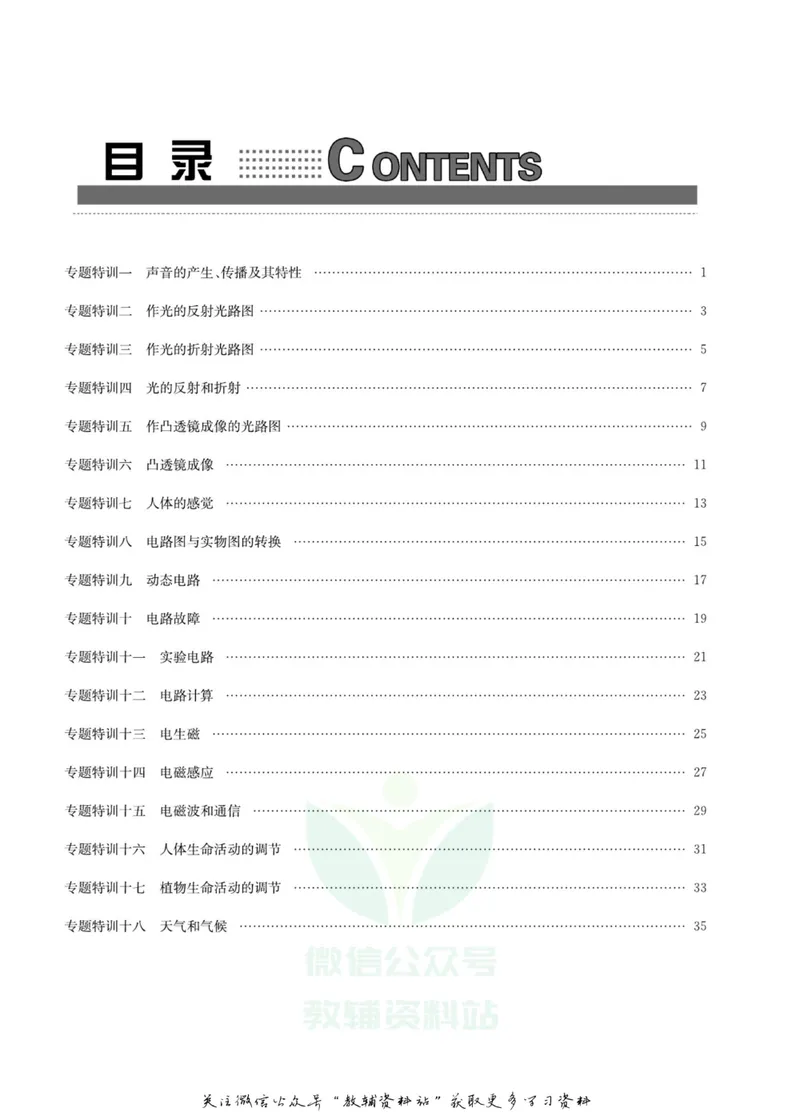 《名师金典八年级下册科学华师版专题特训_初中全科目同步习题+精品试卷（7-9年级）_25秋初中科学《同步习题+精品试卷》_《名师金典》》第2页预览