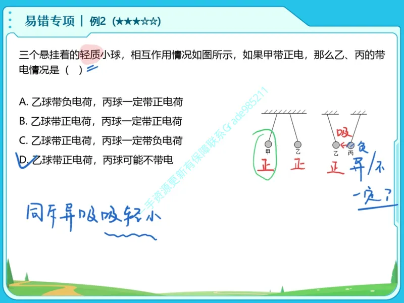 《05-01.课堂笔记主讲课中笔记_26初三网课_2026初三物理谭清军_2025初三秋上自然科学自主学习·TY·S（3期）-谭清军_课程资料_第2节易错题专项秋S班TY-1》第6页预览