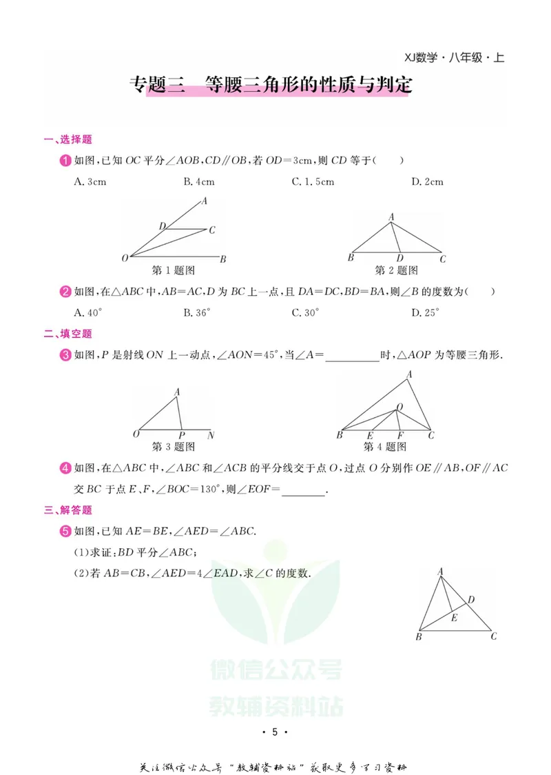 《名师练+考八年级上册数学湘教版专题巩固特训_初中全科目同步习题+精品试卷（7-9年级）_25秋初中数学《同步习题+精品试卷》_初中数学湘教版试卷_《名师练加考》》第6页预览