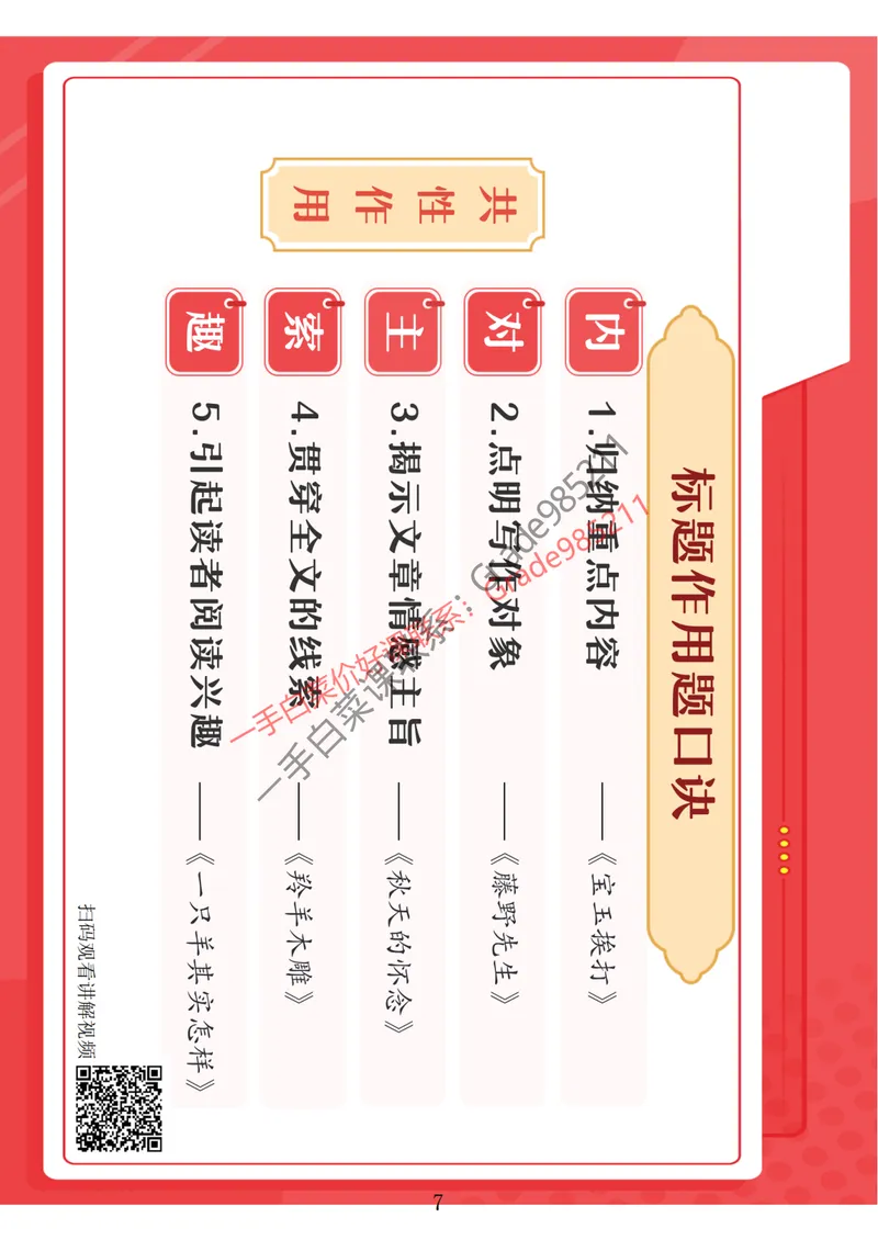 《阅读写作专项（合并版）_26初三网课_2026初三语文-张笑-_2025初三秋上人文创作自主学习TY·A+-张笑_春续秋专属资料_阅读写作专项》第9页预览