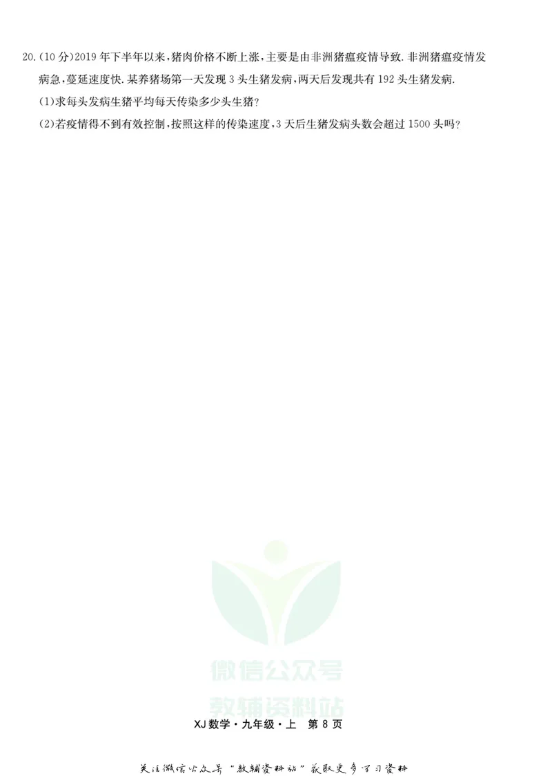 《名师练+考九年级上册数学湘教版_初中全科目同步习题+精品试卷（7-9年级）_25秋初中数学《同步习题+精品试卷》_初中数学湘教版试卷_《名师练加考》》第10页预览