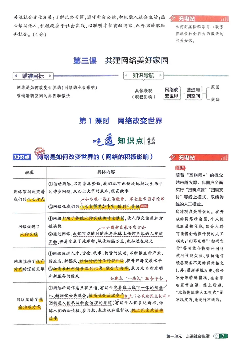 《道法8年级上册吃透重难点_25秋《53同步》初中系列_26版《53同步》八上全科_2026五三同步八上道法》第9页预览