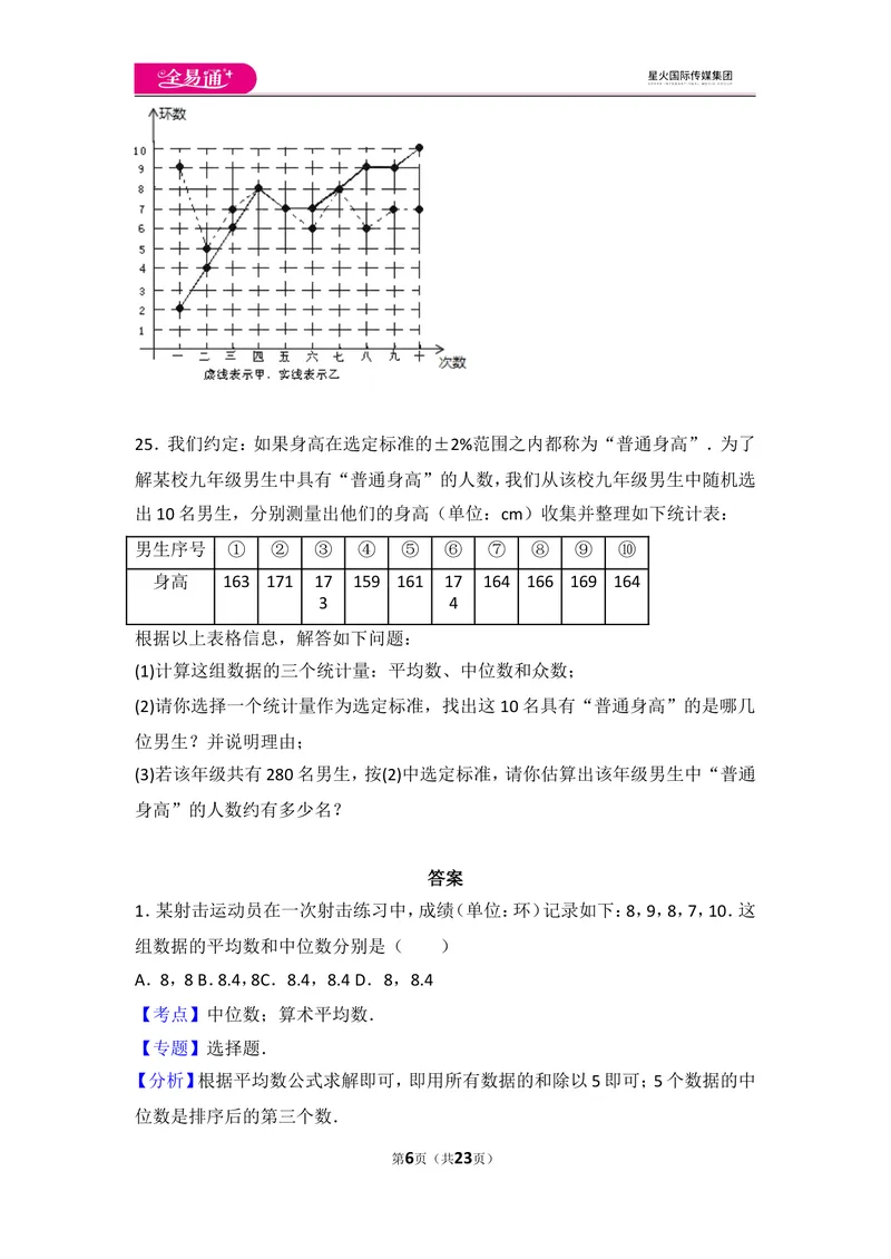《北师大版八上第6章测试卷（2）_初中全科目同步习题+精品试卷（7-9年级）_25秋初中数学《同步习题+精品试卷》_初中数学北师大试卷_上册_《同步试题》_同步试题资源包（8A）》第6页预览