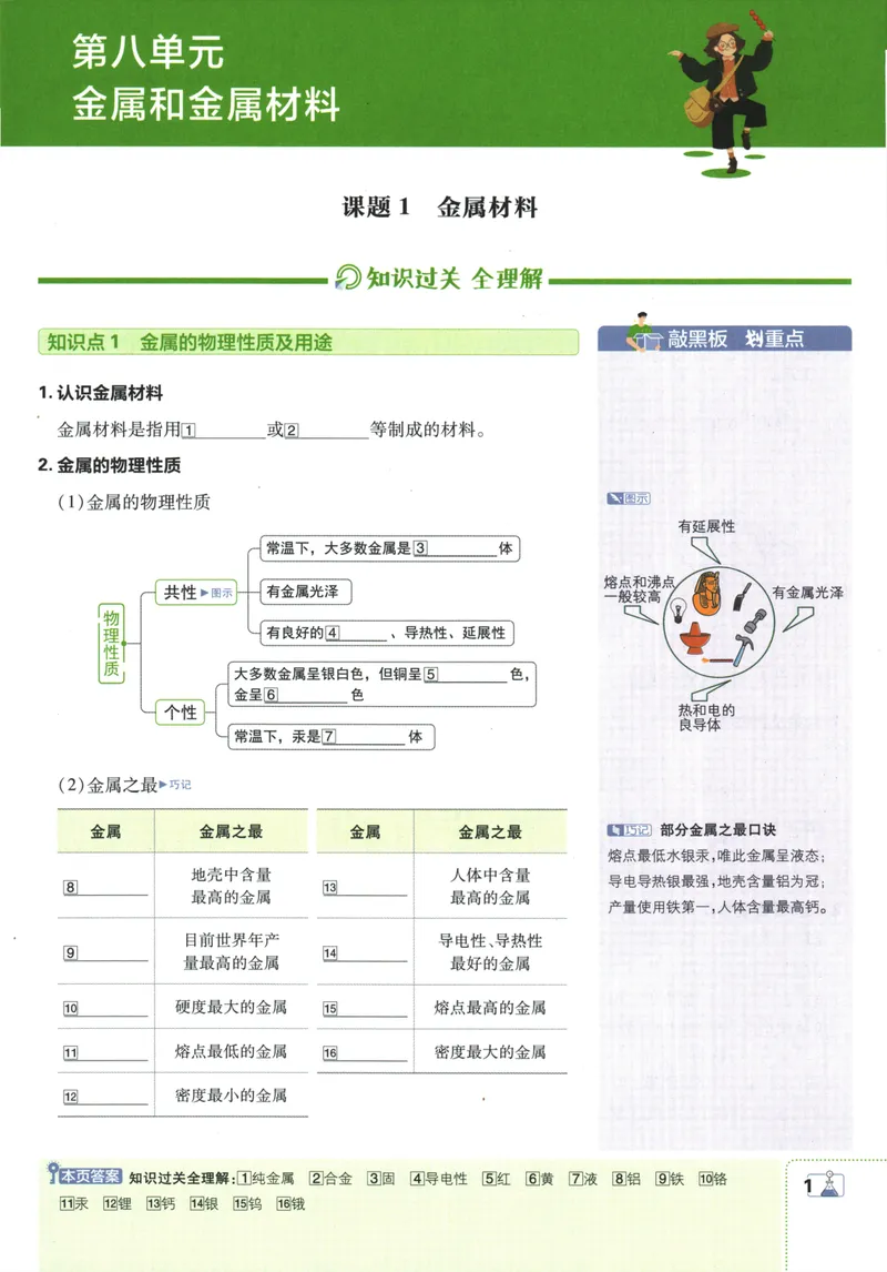 《初中必刷题-9下-化学人教版狂K重点_初中全科目同步习题+精品试卷（7-9年级）_25秋初中化学《同步习题+精品试卷》_初中化学（人教版）试卷_《初中必刷题》2025春》第5页预览