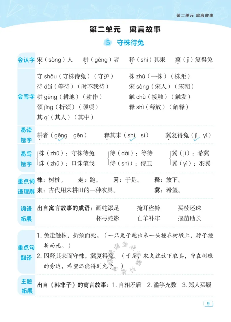 《035.24春典中点语文名师划重点三年级下册公众号：米妈家长圈_小学1-6年级全科全套_1-6年级全科下册_三年级_其他补充资料_语文资料》第10页预览