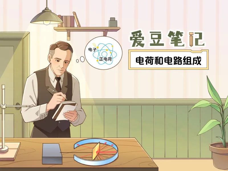 《爱豆笔记初三全国秋上2电荷和电路组成_26初三网课_2026初三物理-杨萌-_初三物理培训班（秋上·全国版·S）-未知教师_3.电荷和电路组成》第1页预览