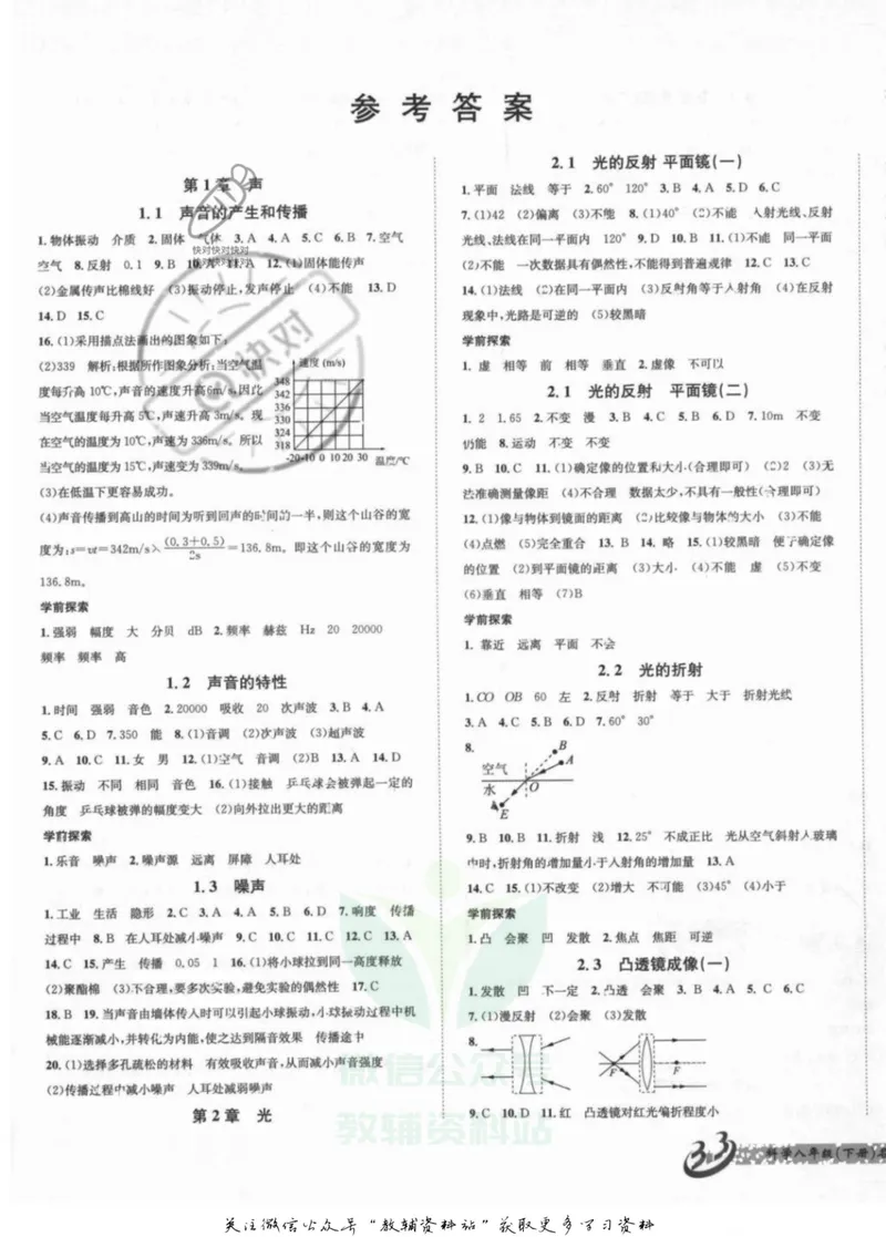 《名师金典八年级下册科学华师版参考答案_初中全科目同步习题+精品试卷（7-9年级）_25秋初中科学《同步习题+精品试卷》_《名师金典》》第1页预览
