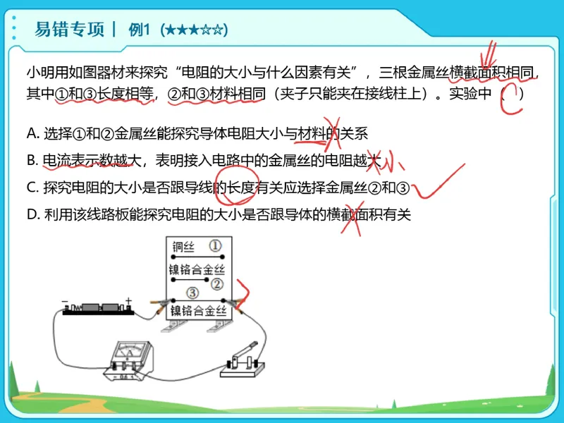 《12.课堂笔记主讲课中笔记_26初三网课_2026初三物理-刘怡-_2025初三秋上自然科学自主学习·TY·A+（3期）-刘怡_12_易错题专项秋A+班TY-6》第7页预览